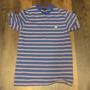 Striped Blue and White Shirt